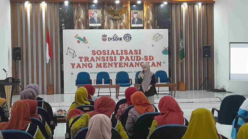 Sosialisasi Gerakan Transisi Pendidikan Anak Usia Dini ke Sekolah Dasar.