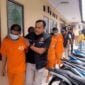 Para tersangka ketika dihadirkan didepan awak media.