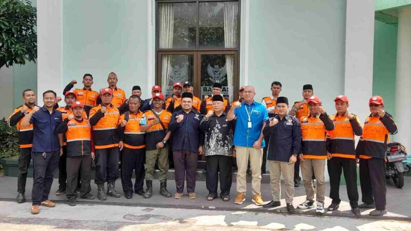 Baznas Tanggap Bencana saat menghadiri sosialisasi BPJS Ketenagakerjaan di Kantor Baznas Ciamis.