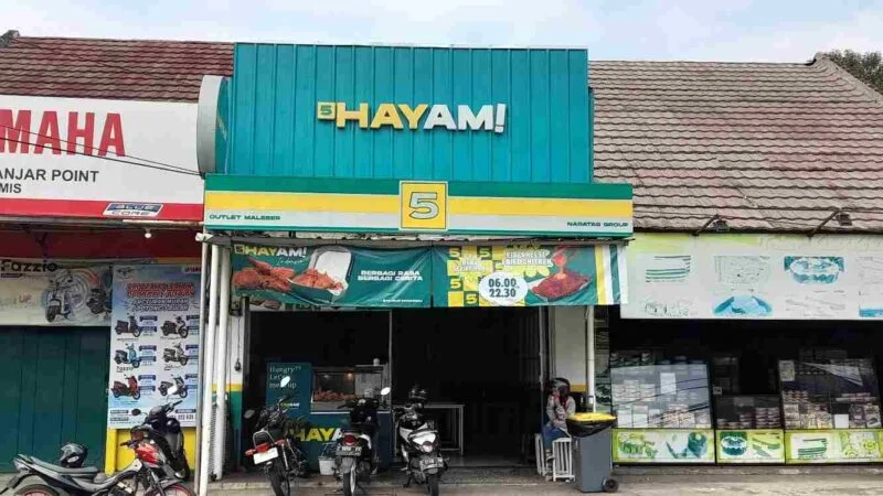 Outlet 5 HAYAM! Indonesia yang terletak di Jalan Maleber Ciamis.