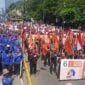 Demo buruh.
