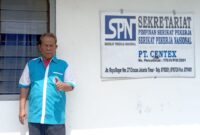 Ketua Dewan Pengurus Cabang Serikat Pekerja Nasional (DPC SPN) Jakarta Timur, Sugito.