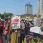 Aliansi Rakyat Indonesia Bela Palestina (ARI-BP) menggelar protes keras terkait keikutsertaan Israel dalam Olimpiade Musim Panas.