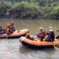 Pusdalops BPBD Ciamis sedang berlatih SAR air.