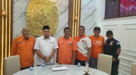 Presiden Partai Buruh, Said Iqbal saat bertemu dengan pimpinan KPU RI.