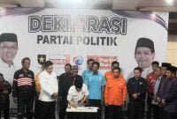 Deklarasi Partai Politik untuk pemenangan Herdiat-Yana.