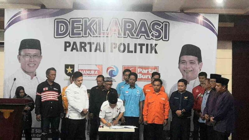 Deklarasi Partai Politik untuk pemenangan Herdiat-Yana.