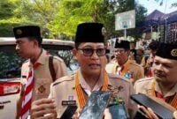 Budi Waseso menghadiri Hari Pramuka di Kabupaten Ciamis.