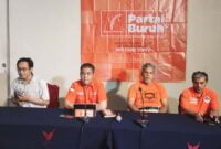 Partai Buruh saat menggelar pertemuan dengan awak media.