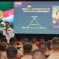 Menteri ATR/BPN AHY saat mengisi kuliah umum.