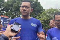 Menteri ATR/BPN, AHY saat menghadiri acara Fun Run Kapti-Agraria di Yogyakarta, Minggu (1/9/2024).Docs Antara.