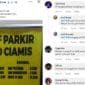 Cuitan warganet mengenai tarif parkir di RSUD Ciamis.