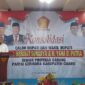 Ketua DPC Gerindra Ciamis, Pipin Arif Apilin tengah memberikan sambutan.