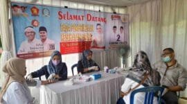 Pemeriksaan kesehatan gratis oleh Tina Wiryawati diwilayah Kabupaten Ciamis.