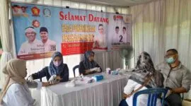 Pemeriksaan kesehatan gratis oleh Tina Wiryawati diwilayah Kabupaten Ciamis.