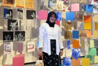 Alfira Oktaviani usung semilir ecoprint, fashion ramah lingkungan. (FOTO: Dok Pribadi Alfira)