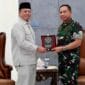 Menteri ATR/BPN saat bertemu dengan Pamgliman TNI.