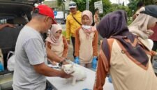 Disnakan Ciamis menggelar Pelayanan Suntik Rabies di Alun-alun Ciamis pada 12-13 Desember 2024.