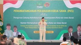 Penandatanganan kerja sama dengan PWNU Jabar.