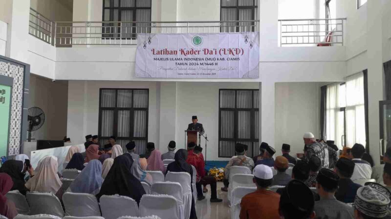 Latihan Kader Da’i (LKD) di Gedung Islamic Center Ciamis.