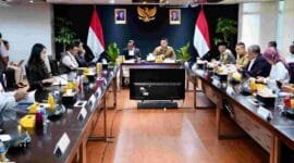 Rapat Koordinasi di Kantor Kementerian Koordinator Bidang Infrastruktur dan Pembangunan Kewilayahan pada Selasa (14/01/2025).