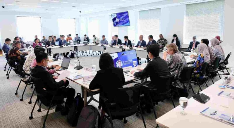 High-Level Executive Roundtable yang diselenggarakan oleh Economic Research Institute for ASEAN and East Asia (ERIA) pada Rabu (15/1/2024).