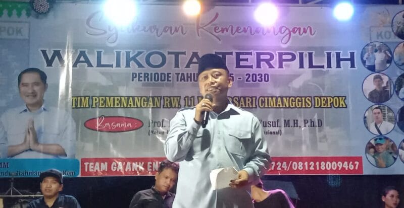 Wali Kota Depok terpilih, Drs. H. Supian Suri, MM.