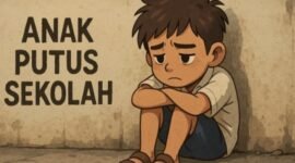 Ilustrasi anak putus sekolah, Doc Asajabar.com.