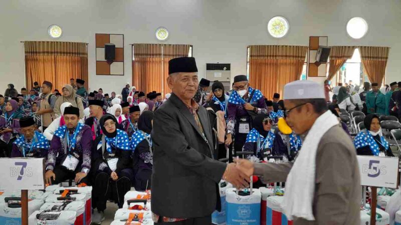 Pemberangkatan calon jemaah haji asal Ciamis.