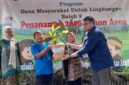 Tina Wiryawati menghadiri penanaman 2.000 pohon aren di Kampung Adat Kuta.