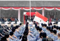 Upacara peringatan Hari Lahir Pancasila.
