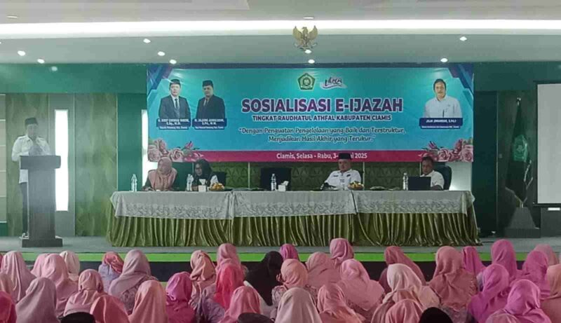 Kemenag Ciamis menggelar sosialisasi E-Ijazah.