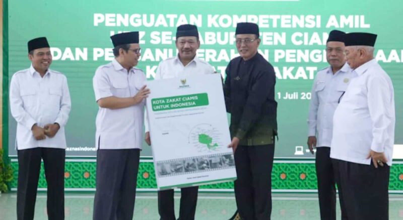Peluncuran Buku Kota Zakat Ciamis sebagai Panduan Nasional.