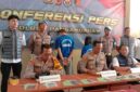 Polres Pangandaran saat menggelar konferensi pers.