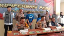 Polres Pangandaran saat menggelar konferensi pers.