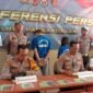 Polres Pangandaran saat menggelar konferensi pers.