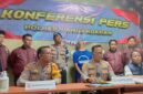Konferensi pers di Mapolres Pangandaran.
