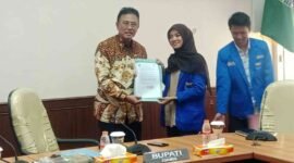 Audiensi Kopri PC PMII Ciamis dengan Pemkab Ciamis.