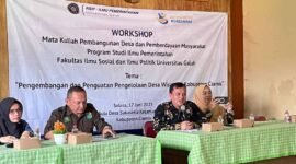 Workshop Mata Kuliah Pembangunan Desa dan Pemberdayaan Masyarakat di Desa Sukasetia, Kecamatan Cihaurbeuti, Kabupaten Ciamis.