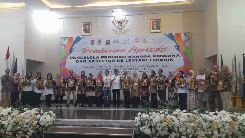Pengelola Program Bangga Kencana serta Akseptor KB Lestari terbaik tingkat kabupaten tahun 2025. 