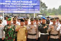 Apel Operasi Patuh Lodaya 2025 di Mapolres Pangandaran.