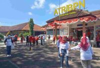 Perlombaan perayaan HUT RI Ke-80 di Kantor Pertanahan Ciamis.