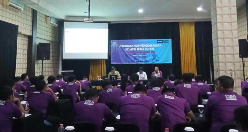 kegiatan Pembinaan dan Pengembangan Pelatih Muda Futsal Kabupaten Ciamis 2025.