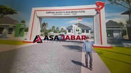 Detail gambar kampung budidaya ikan merah putih.