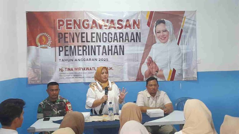 Anggota DPRD Jabar Dapil 13 dari Fraksi Gerindra, Hj. Tina Wiryawati, S.H., MM.