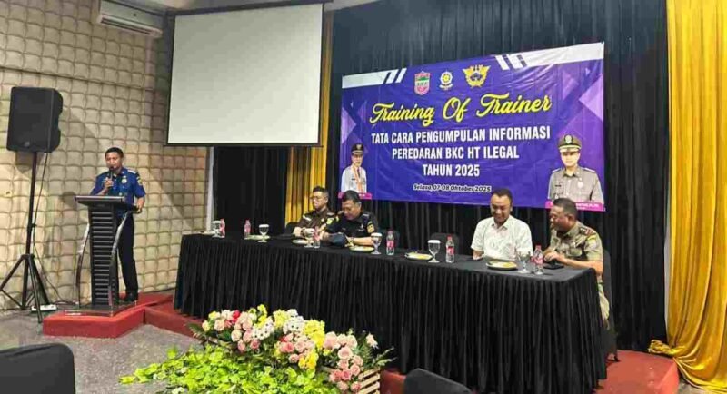 Training of Trainer (ToT) Tata Cara Pengumpulan Informasi Peredaran Barang Kena Cukai Hasil Tembakau (BKC HT) Ilegal Tahun 2025.