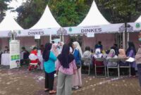 Kegiatan “Abdi Nagri Nganjang ka Warga” yang digelar di Rest Area Karangkamulyan, pada Jumat (17/10/2025). 