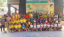Ponpes Miftahul Ridwan menggelar turnamen bola voli tingkat SD/MI.