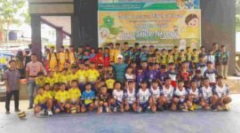 Ponpes Miftahul Ridwan menggelar turnamen bola voli tingkat SD/MI.