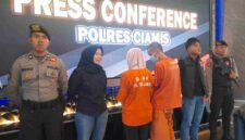 Konferensi Pers di Mapolres Ciamis.